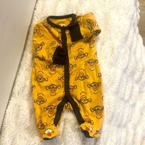 Tiger newborn footies